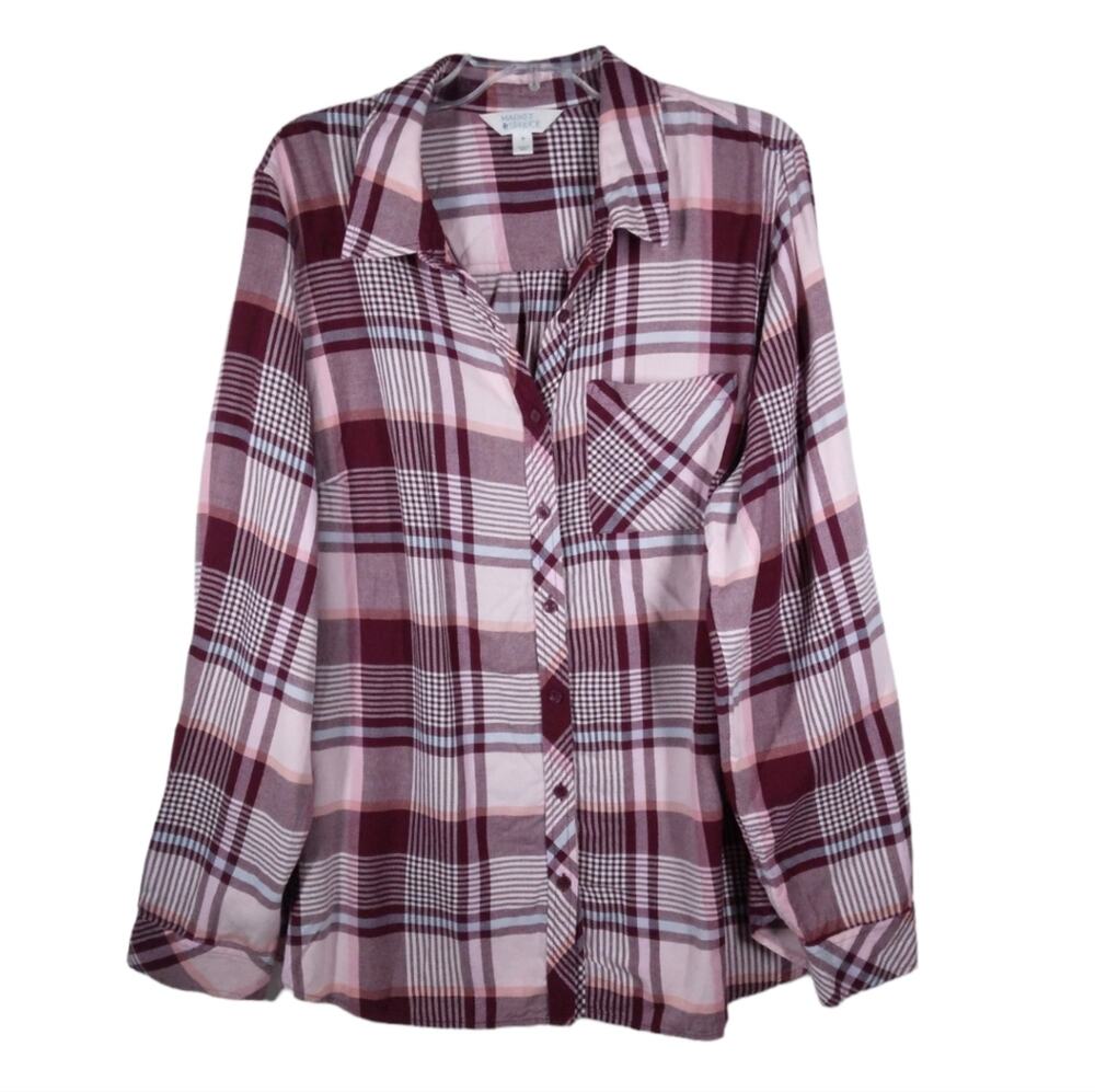 Market & Spruce Plaid Button Down Shirt size 3X